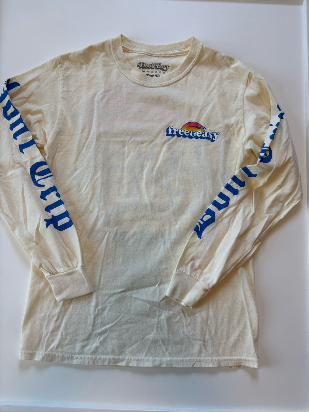 Bundle 2/$30! Free & Easy S Cream Long-Sleeve Graphic Tee